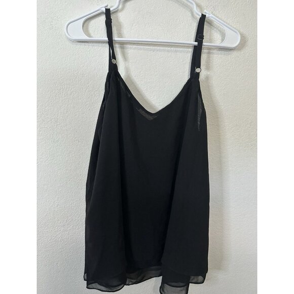 Torrid Black Sleeveless Chiffon Cami Tank Top Shirt Size Large (0) - Picture 5 of 7